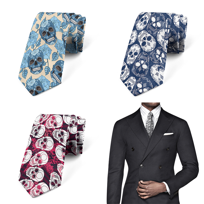 Men Accessories Shop - 漫画の骨格3Dプリントタイ,ユニセックス,ファッション,ビジネス,ショッピングネクタイ,ユニークなアクセサリー,ウェディングギフト