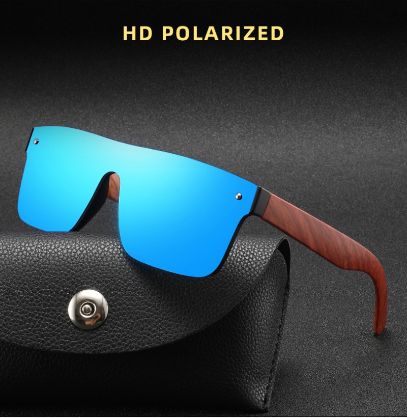 Sunglasses Polarized Men - メンズアウトドアスポーツ偏光サングラスドライビングサンシェードサングラストレンディな竹と木製スプリングフィートアイウェアUV400シェード
