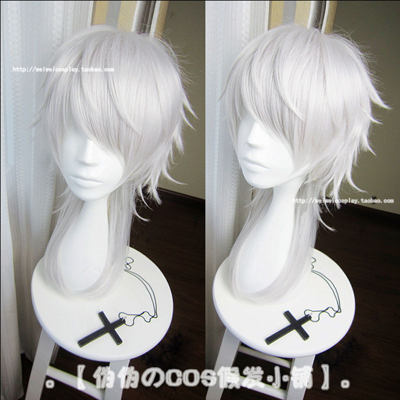 Men Accessories Online - 男性と女性のための合成コスプレウィッグ,漫画,トゥーケンランブオンライン,ツルマル,クニーナガ,ハロウィーンパーティーのためのキャップ付き