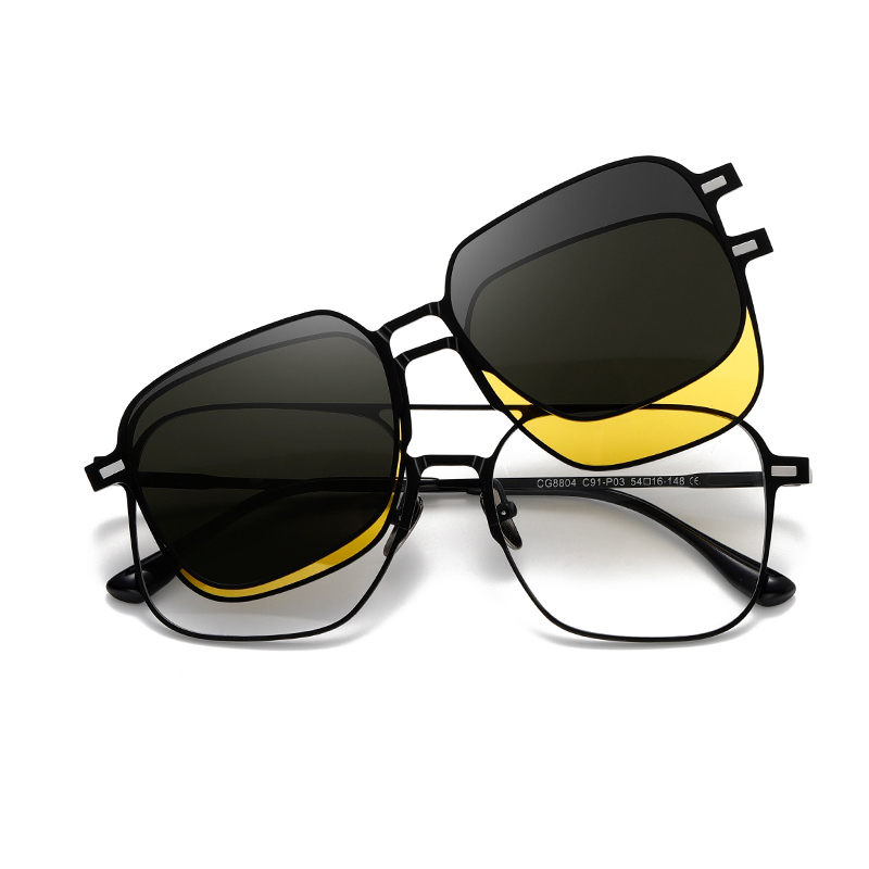 Sunglasses Polarized Men - クリップオン偏光サングラス メンズ ナイトビジョンゴーグル レディース 高級ブランド ヴィンテージ