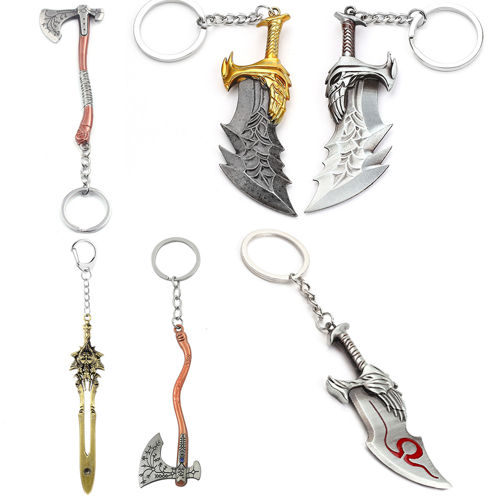 Men'S Accessories Chain - ゴッド・オブ・ウォー4 クレイトスの剣 キーホルダー ペンダント キーリング ジュエリー