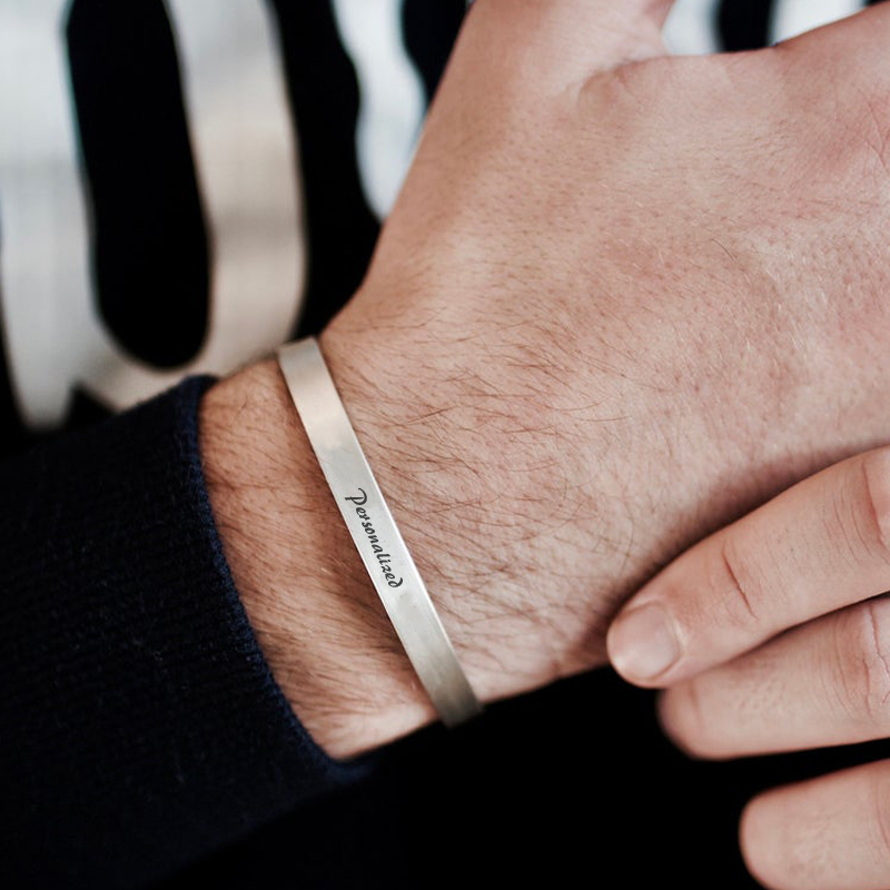Men Accessories All - 男性と女性のための彫刻のブレスレット,4〜8mmのステンレス鋼のブレスレット,パーソナライズされた,インスピレーションを与えるジュエリー