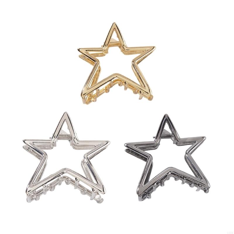 Men Accessories Unique - ユニークな金属ヘア爪クリップ星形の女性のヘアアクセサリー女性のファッションかつら複数の機会 Y166