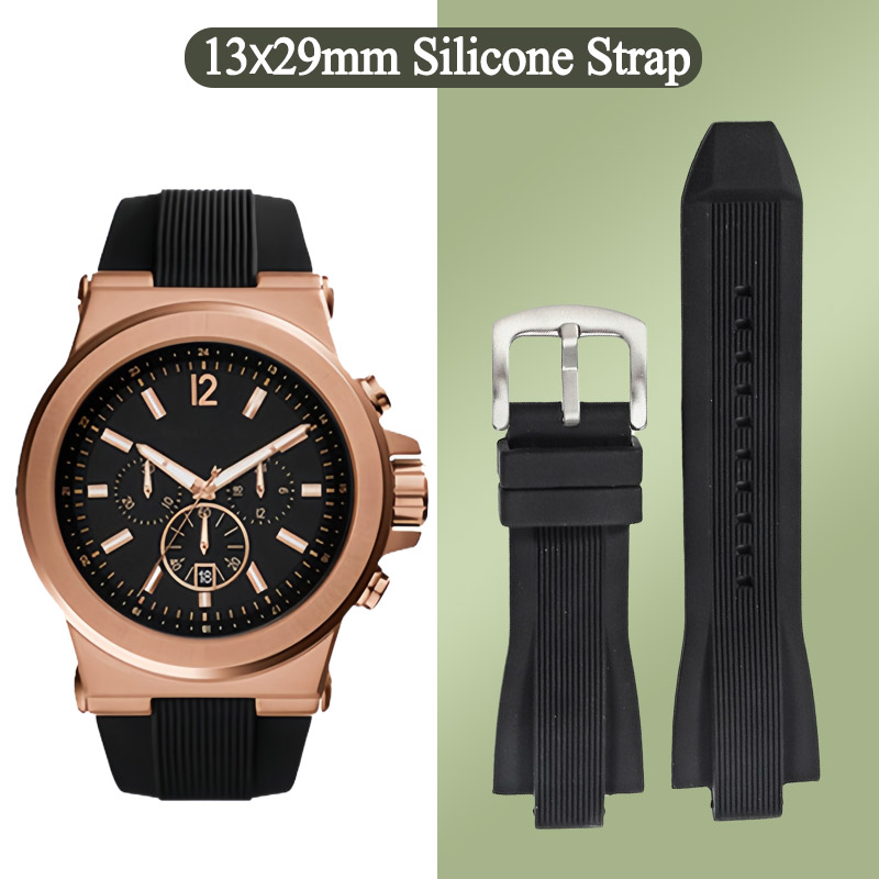 Men Accessories Mk - 13 × 29 ミリメートルシリコン時計ストラップマイケルコース MK8184 MK8729