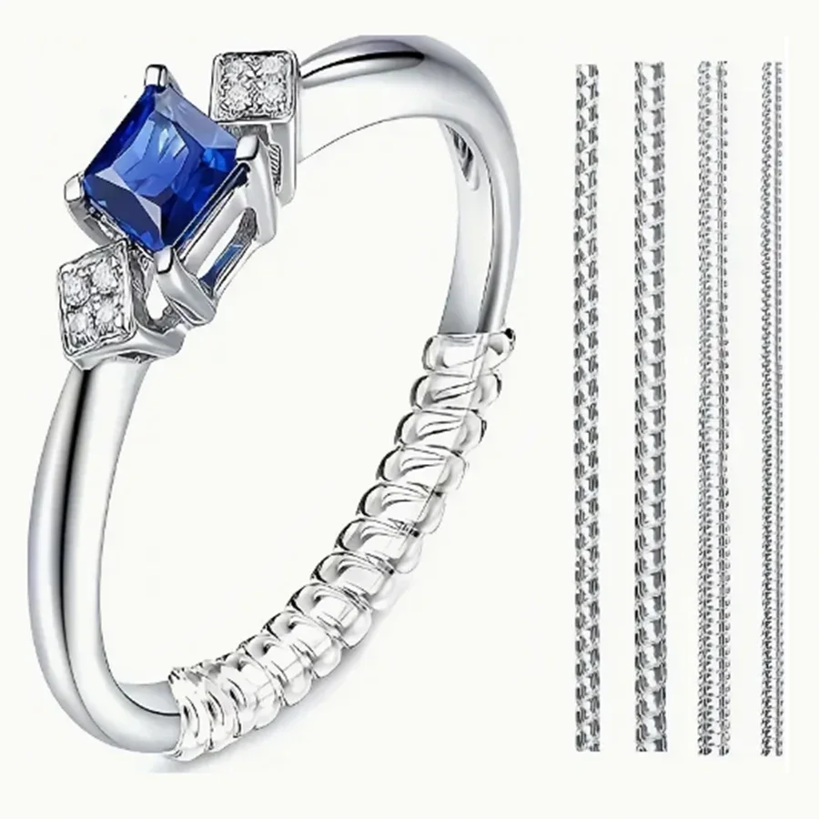 Men Accessories Ring - 4/8個-リングサイズ調整器-目に見えないリングプロテクター、男性と女性に適しています、リングサイズ調整器/ワッシャー、ジュエリーアクセサリー