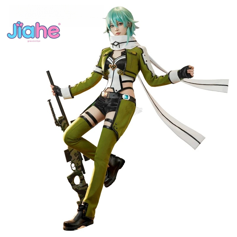 Men Accessories Online - アニメ ソードアート・オンライン 朝田志乃 コスプレ衣装 SAO 2025