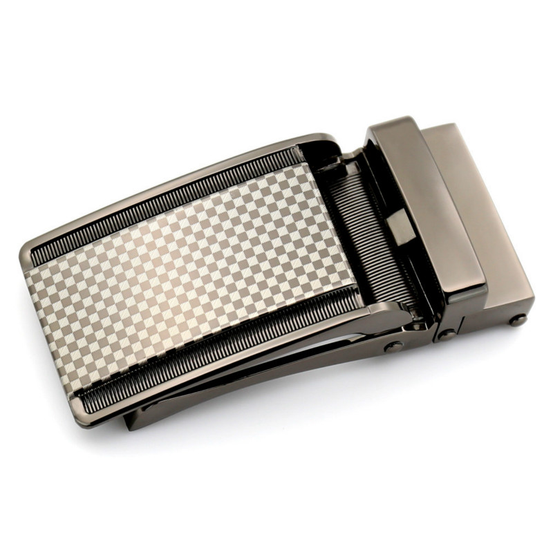 Men Accessories Unique - メンズビジネス合金自動バックルユニークな男性用プレートベルトバックル for3.1cm ラチェット男性アパレルアクセサリーベルト LY155-1853-10