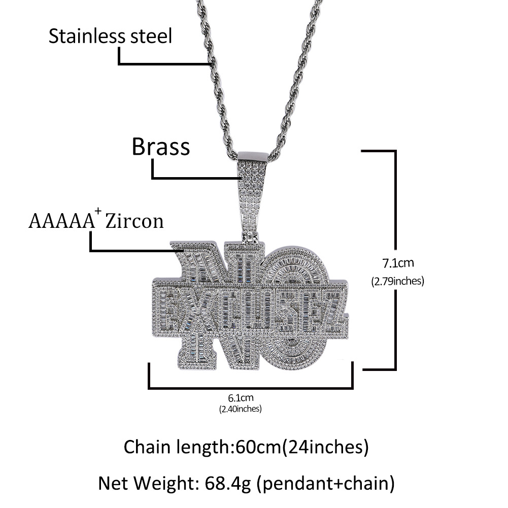 Men Accessories Singapore - ニッチデザインアルファベットヒップホップネックレス男性用個性ファッショントレンドデイリーアクセサリージュエリーギフト
