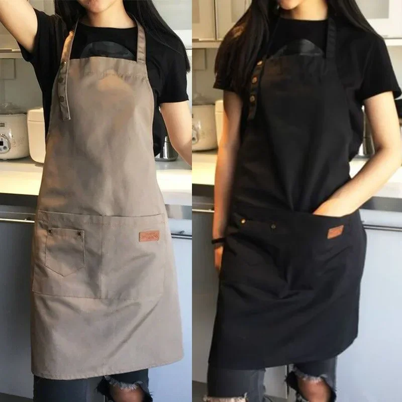 Men Accessories Shop - 男性と女性のための純粋な色のクッキングエプロン,シェフ,ウェイター,カフェ,美容院,キッチンアクセサリー,新しい