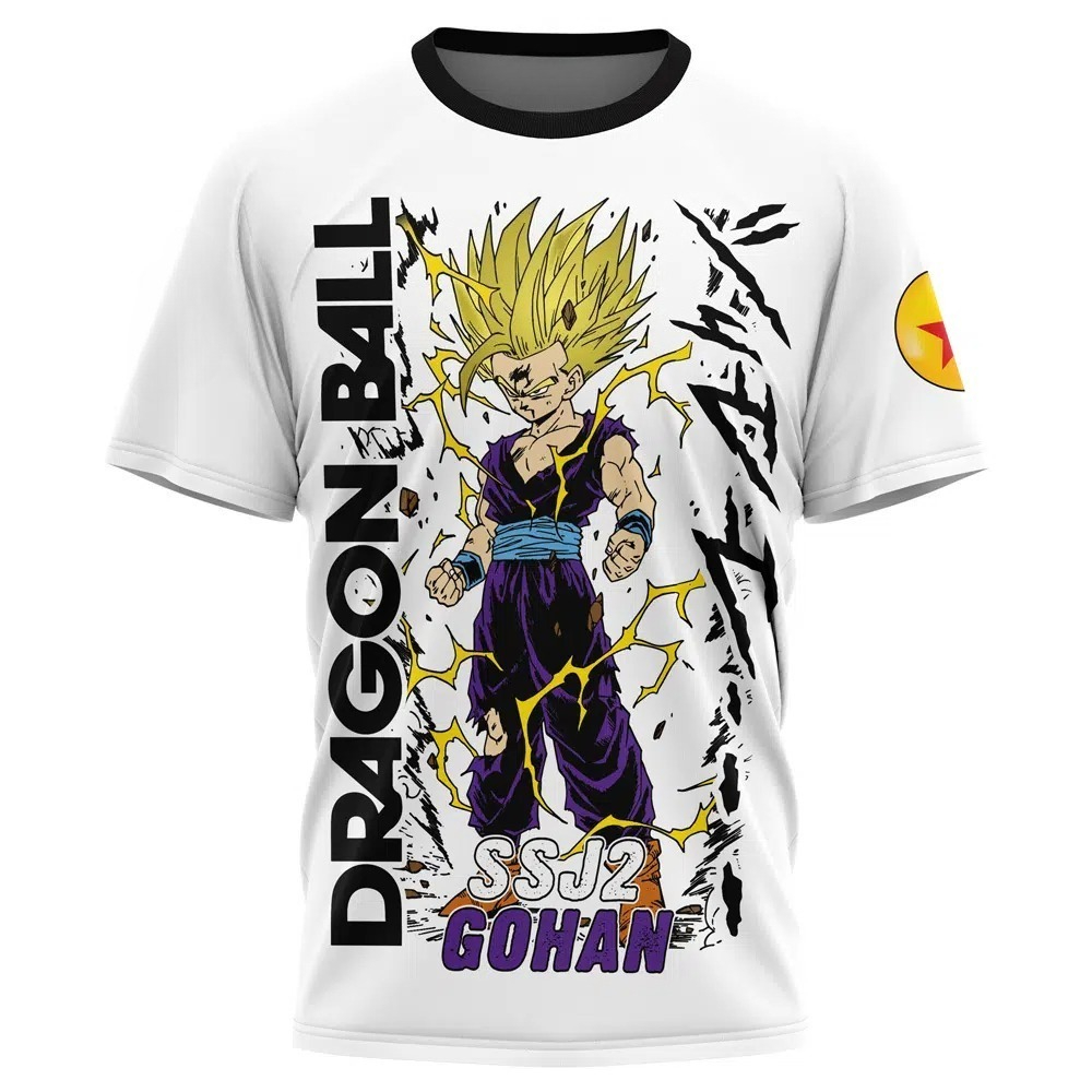 2026年新作ドラゴンボール悟飯Tシャツ レトロSSJ2 3 - Men Accessories Unique のレビューと価格