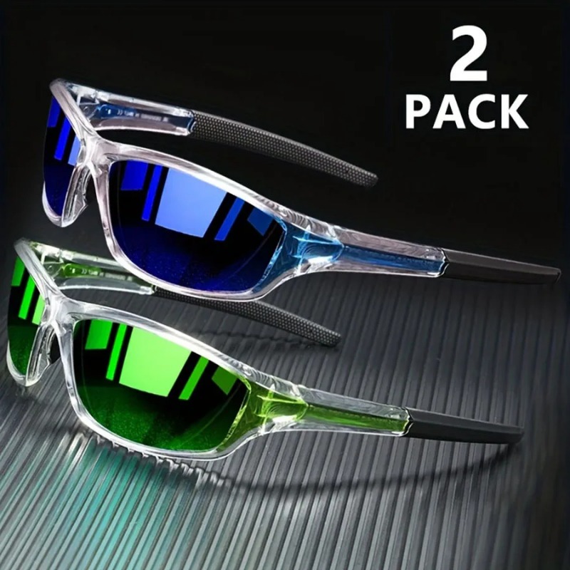 1/2 個スポーツサングラス男性用軽量ナイトビジョン男性シェ - Sunglasses Polarized Men のレビューと価格