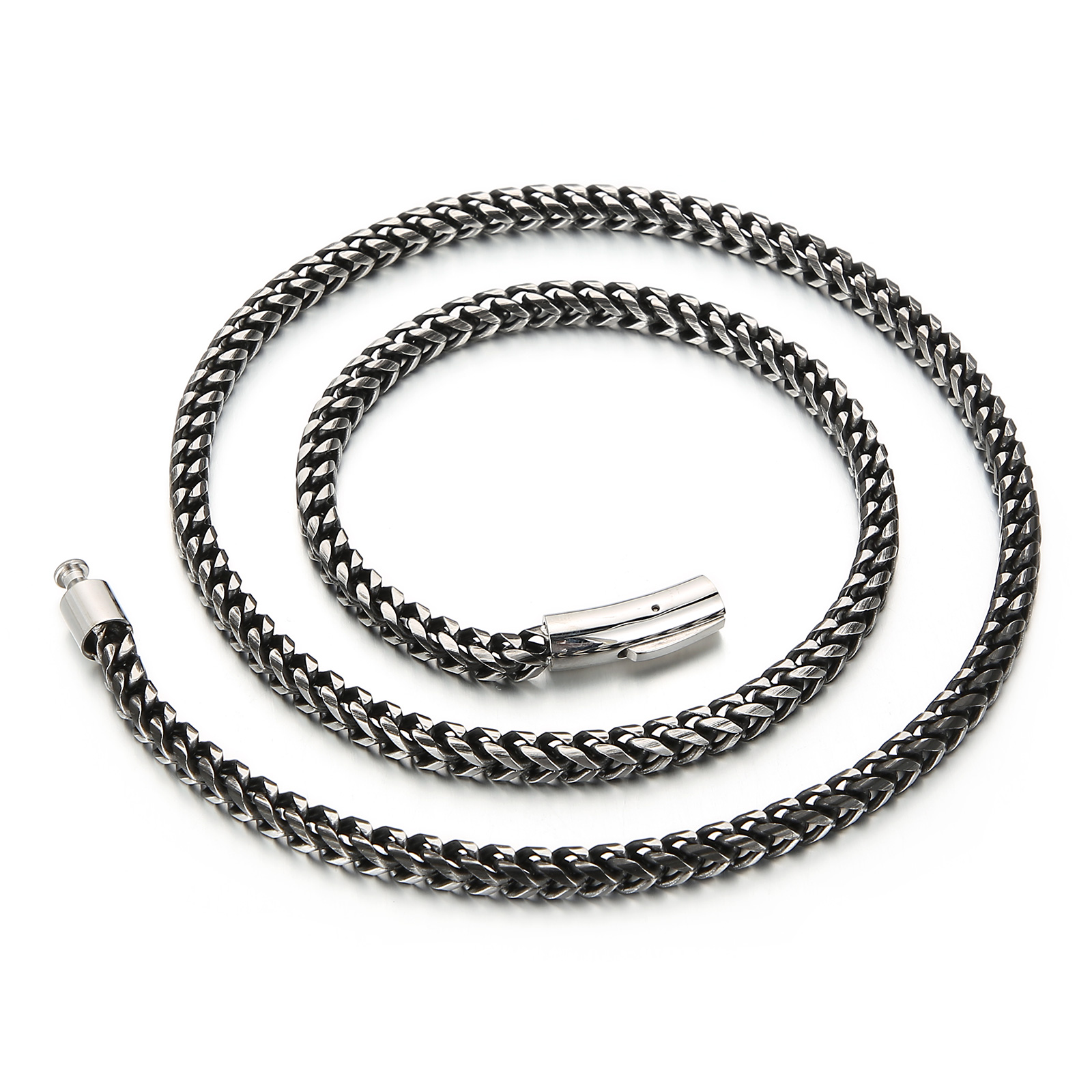 冷却ネックレスステンレス鋼68cm,幅4mm,クールチェーン - Men Accessories Singapore のレビューと価格
