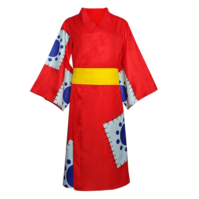 ルフィコスプレアニメモンキー・D・ルフィコスプレ衣装ワノ国着 - Men'S Kimono Accessories のレビューと価格