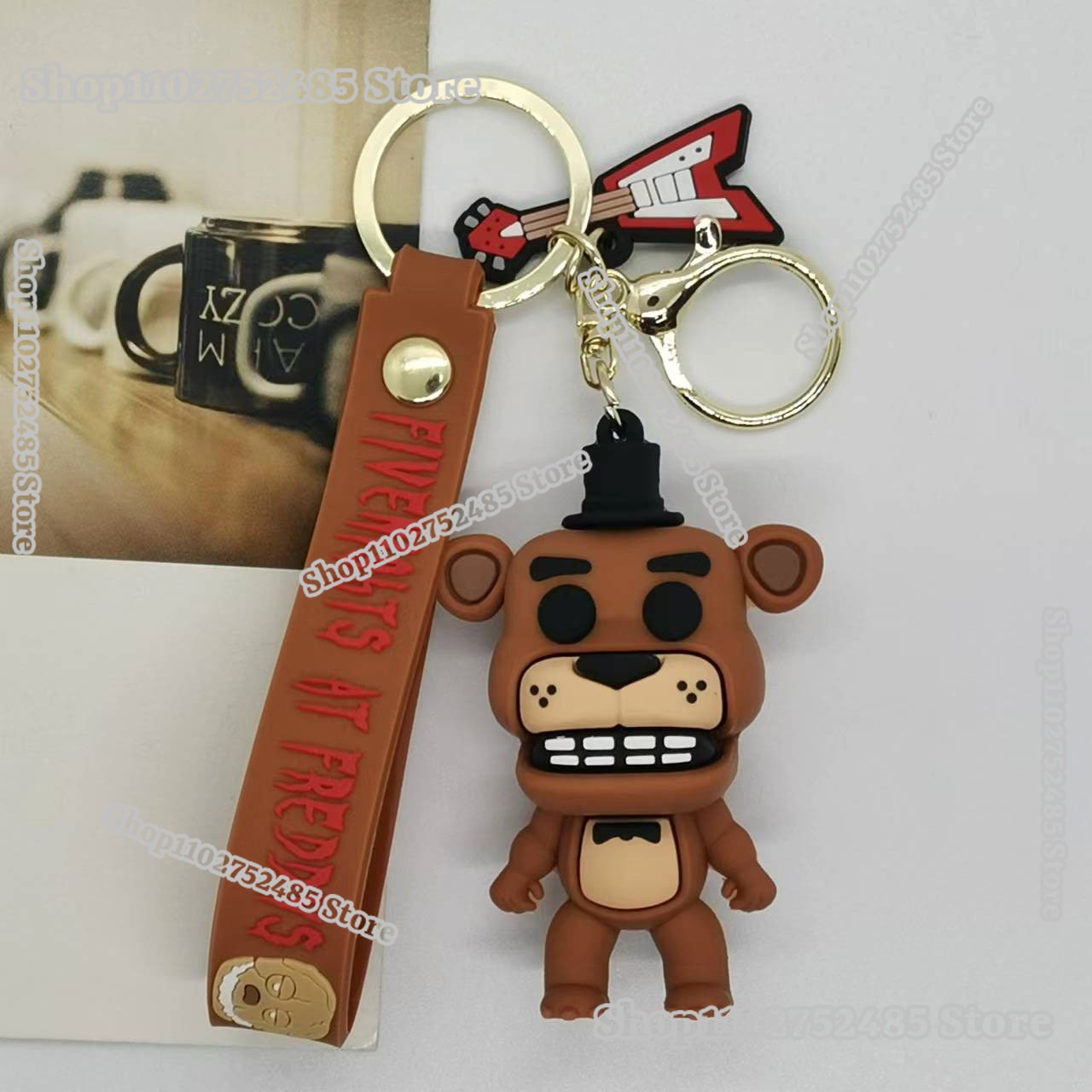 5 個漫画アニメ FNAF フィギュアキーホルダー恐ろしい人 - Men Accessories Ring のレビューと価格