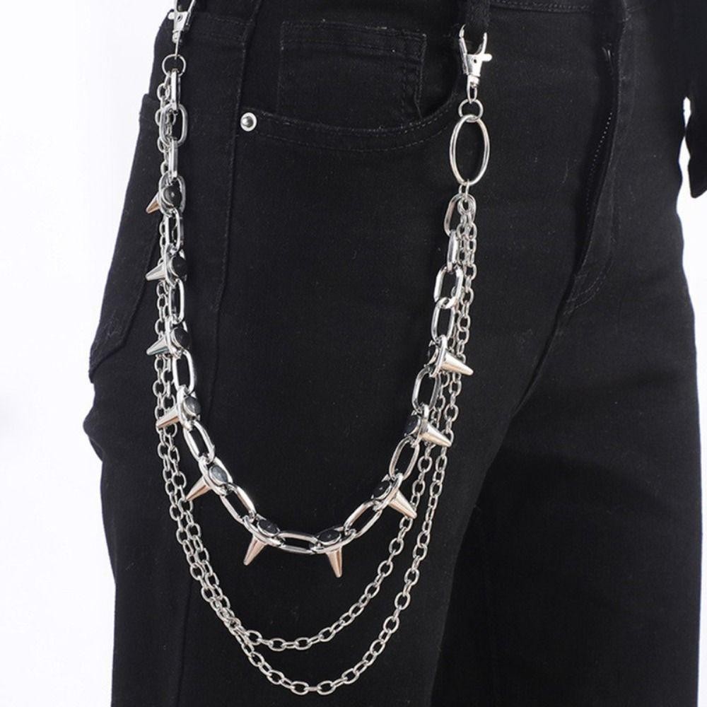 ユニセックス ヒップホップ パンクロック メタル ウエストチ - Men'S Accessories Chain のレビューと価格