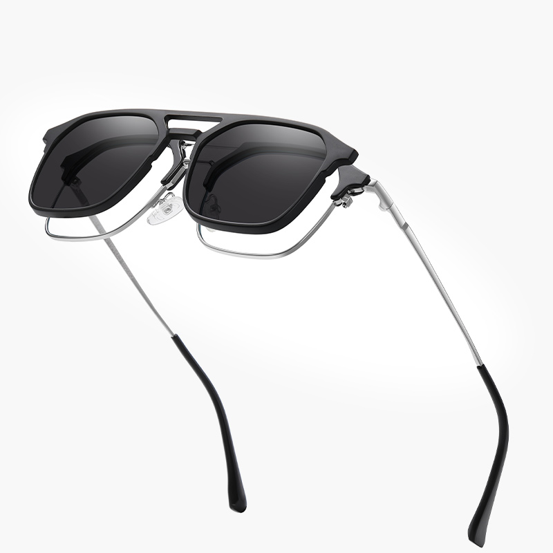 クリップオン偏光サングラス男性ファッションサングラス女性高級 - Sunglasses Polarized Men のレビューと価格