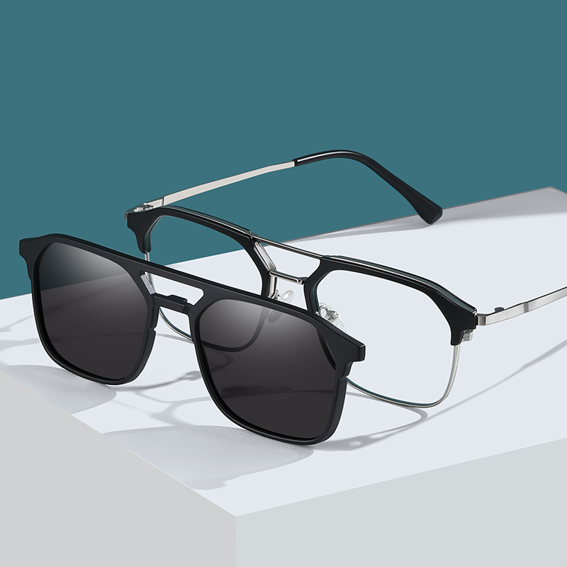 クリップオン偏光サングラス男性ファッションサングラス女性高級 - Sunglasses Polarized Men のレビューと価格