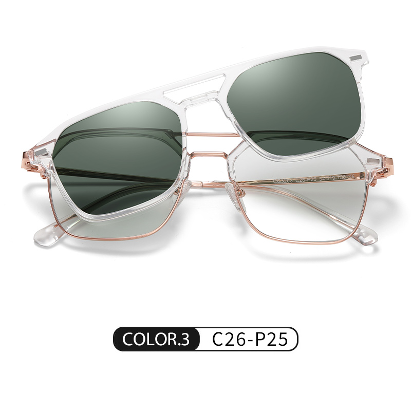 クリップオン偏光サングラス男性ファッションサングラス女性高級 - Sunglasses Polarized Men のレビューと価格