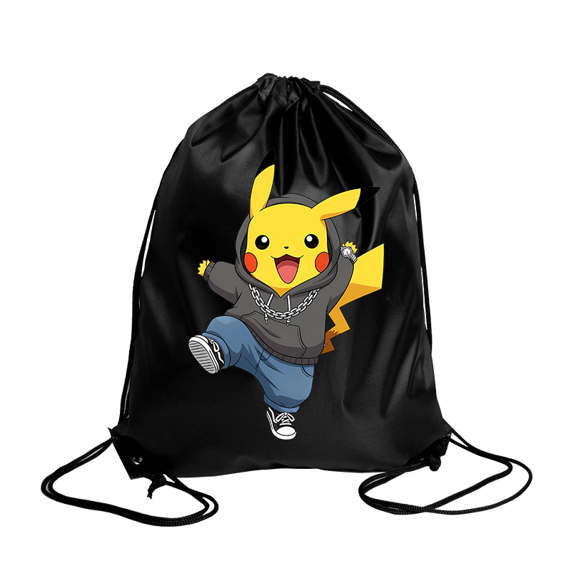 ポケモン巾着バッグ漫画バンドルバッグピカチュウプリント収納ポ - Men Accessories For Travel のレビューと価格