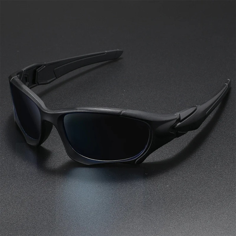 新しいアウトドアスポーツ偏光サングラス男性カーブカットフレー - Sunglasses Polarized Men のレビューと価格