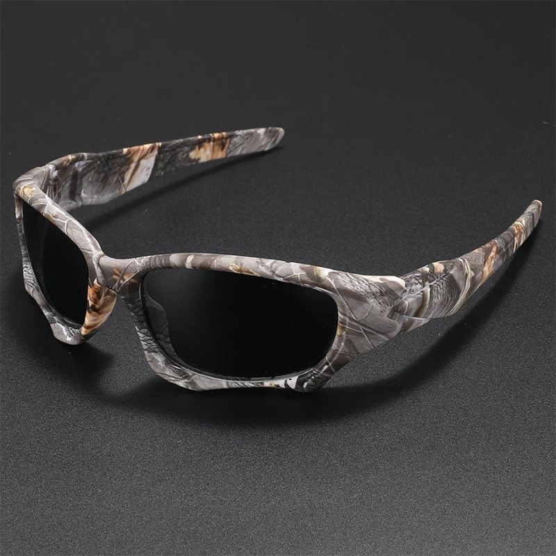 新しいアウトドアスポーツ偏光サングラス男性カーブカットフレー - Sunglasses Polarized Men のレビューと価格