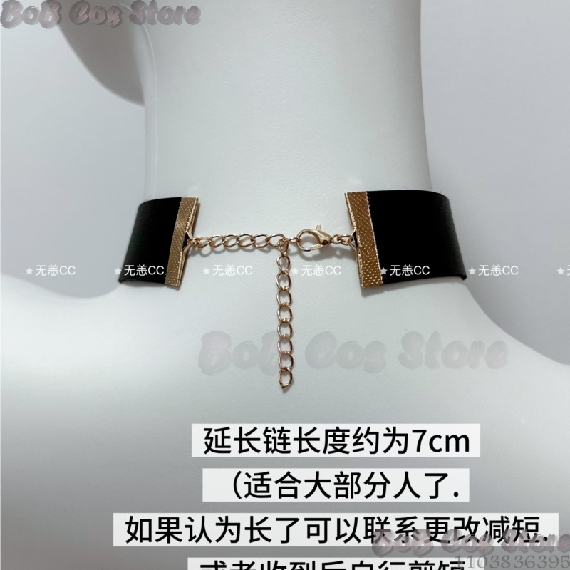 9S チョーカーゲーム Nie コスプレ衣装黒ネックレスアク - Men Accessories Necklace のレビューと価格