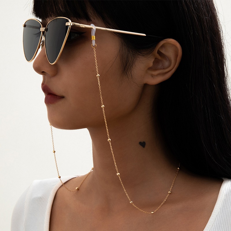 マスクサングラスチェーン女性男性用黒 Ziai シルバーカラ - Men Accessories All のレビューと価格