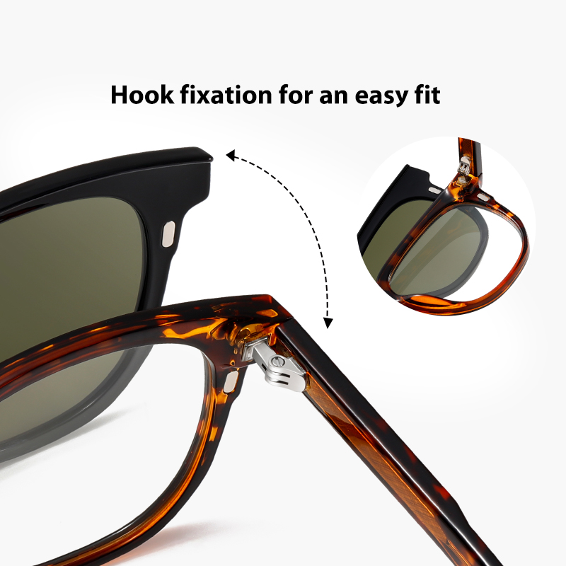 ファッションサングラス男性クリップオンサングラス偏光レンズ女 - Sunglasses Polarized Men のレビューと価格