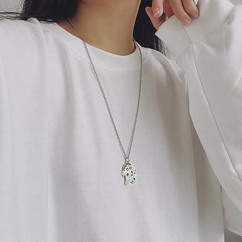 クレヨンしんちゃん漫画ネックレス、かわいい和風、親友、カップ - Mens Accessories Style のレビューと価格