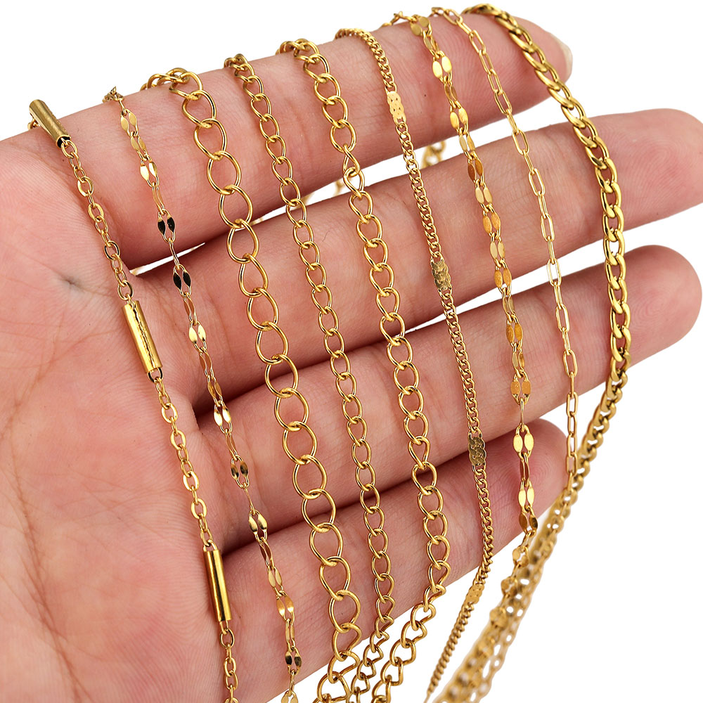 2メートルステンレス鋼リップNKロングクロスチェーン、ジュエ - Men'S Accessories Chain のレビューと価格