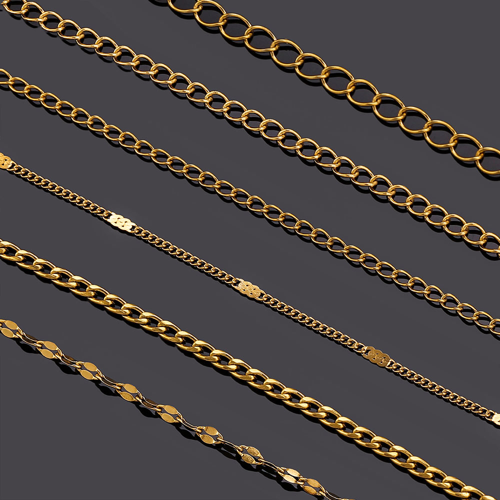 2メートルステンレス鋼リップNKロングクロスチェーン、ジュエ - Men'S Accessories Chain のレビューと価格