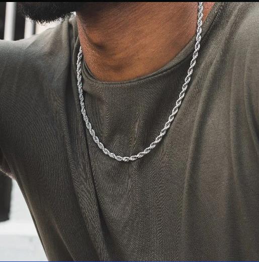 LUXUSTEEL 1 個ツイストロープチェーン 2 ミリメ - Men Accessories Singapore のレビューと価格