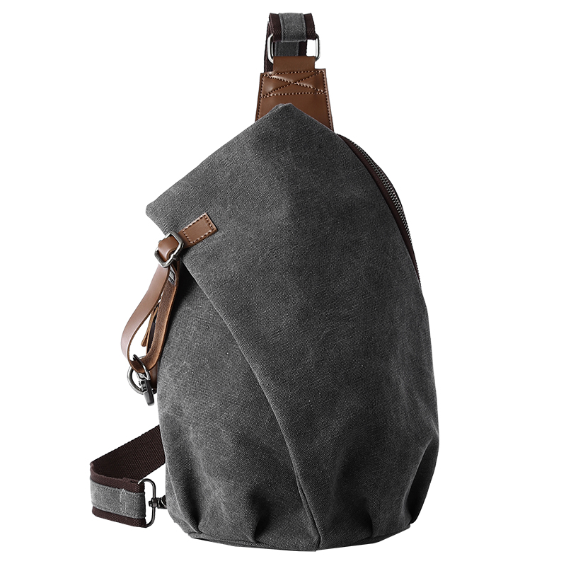 MTE ELAN 大容量レトロキャンバススリングバッグ男性革 - Men Accessories For Travel のレビューと価格