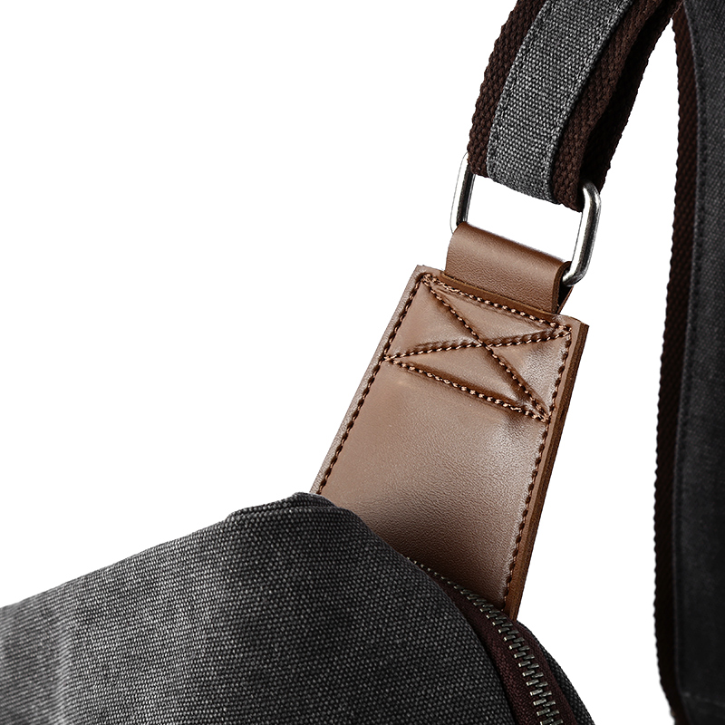 MTE ELAN 大容量レトロキャンバススリングバッグ男性革 - Men Accessories For Travel のレビューと価格