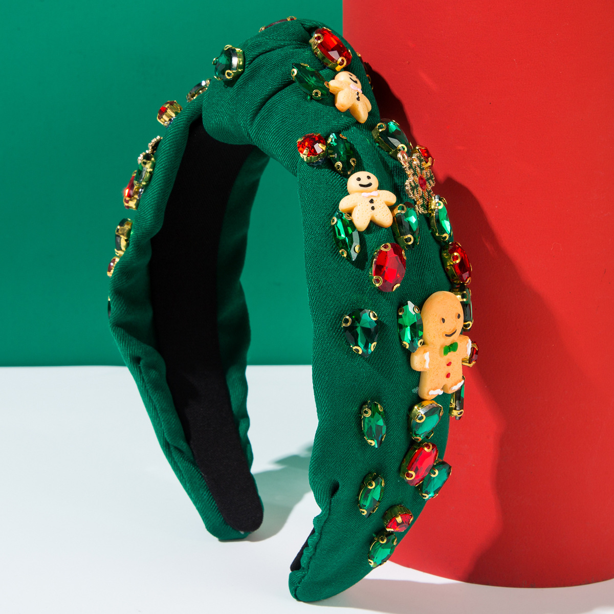 クリスマスジンジャーブレッドマンヘアバンド赤緑お祝いヘッドフ - Men Accessories Shop のレビューと価格