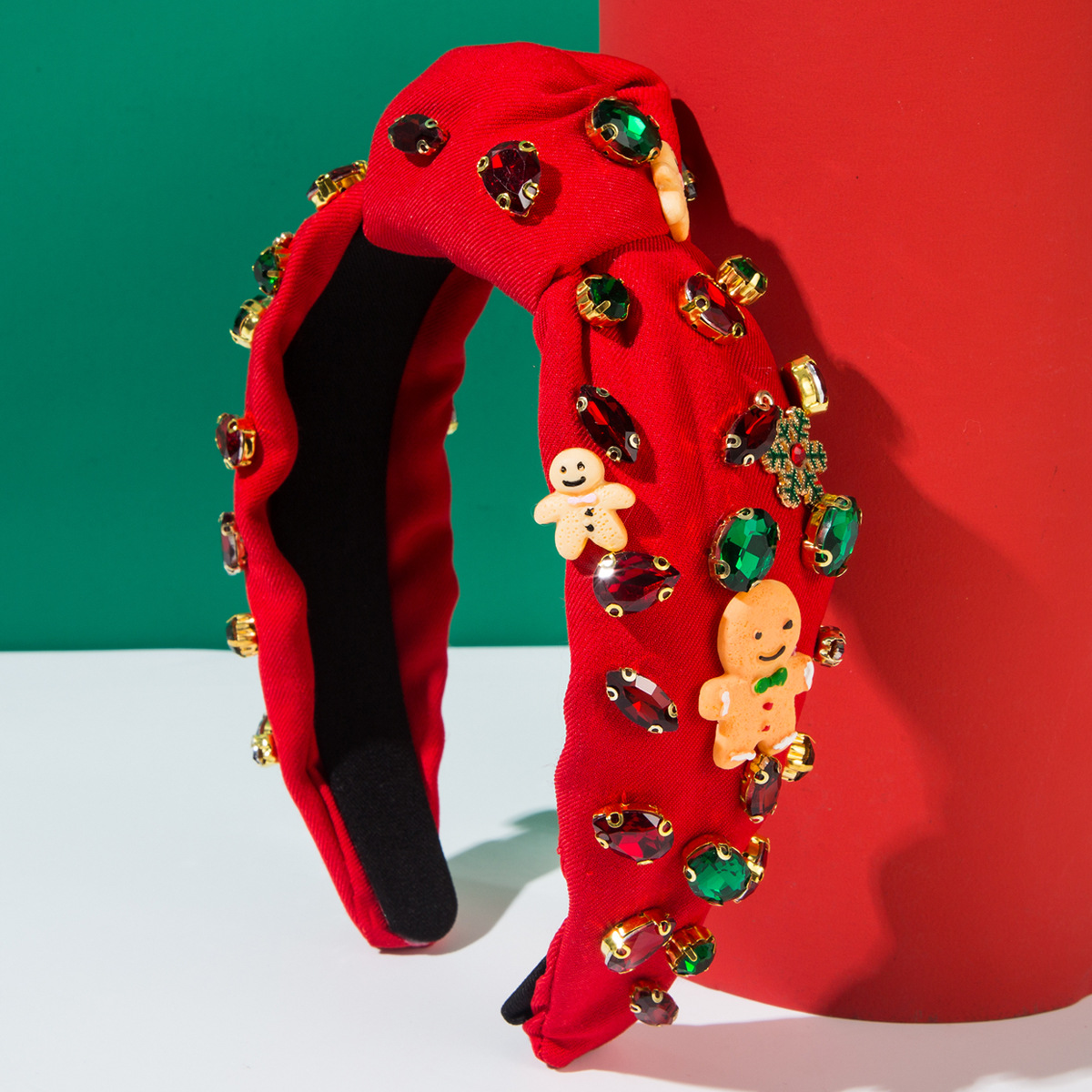 クリスマスジンジャーブレッドマンヘアバンド赤緑お祝いヘッドフ - Men Accessories Shop のレビューと価格