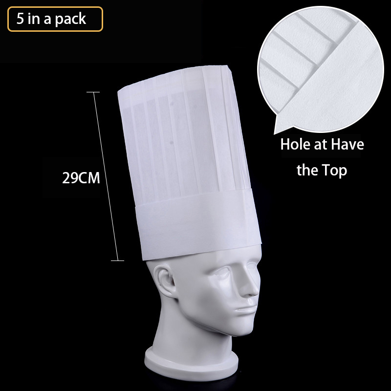 レストランやキッチン用の使い捨てで通気性のあるシェフの帽子, - Men Accessories Shop のレビューと価格