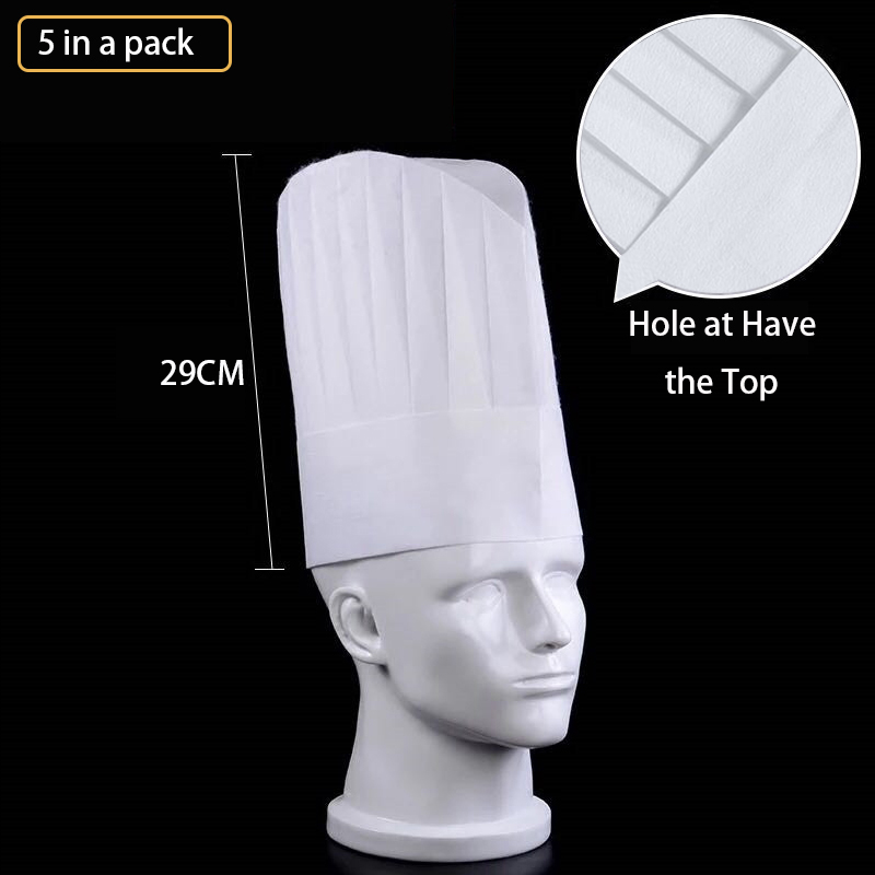 レストランやキッチン用の使い捨てで通気性のあるシェフの帽子, - Men Accessories Shop のレビューと価格