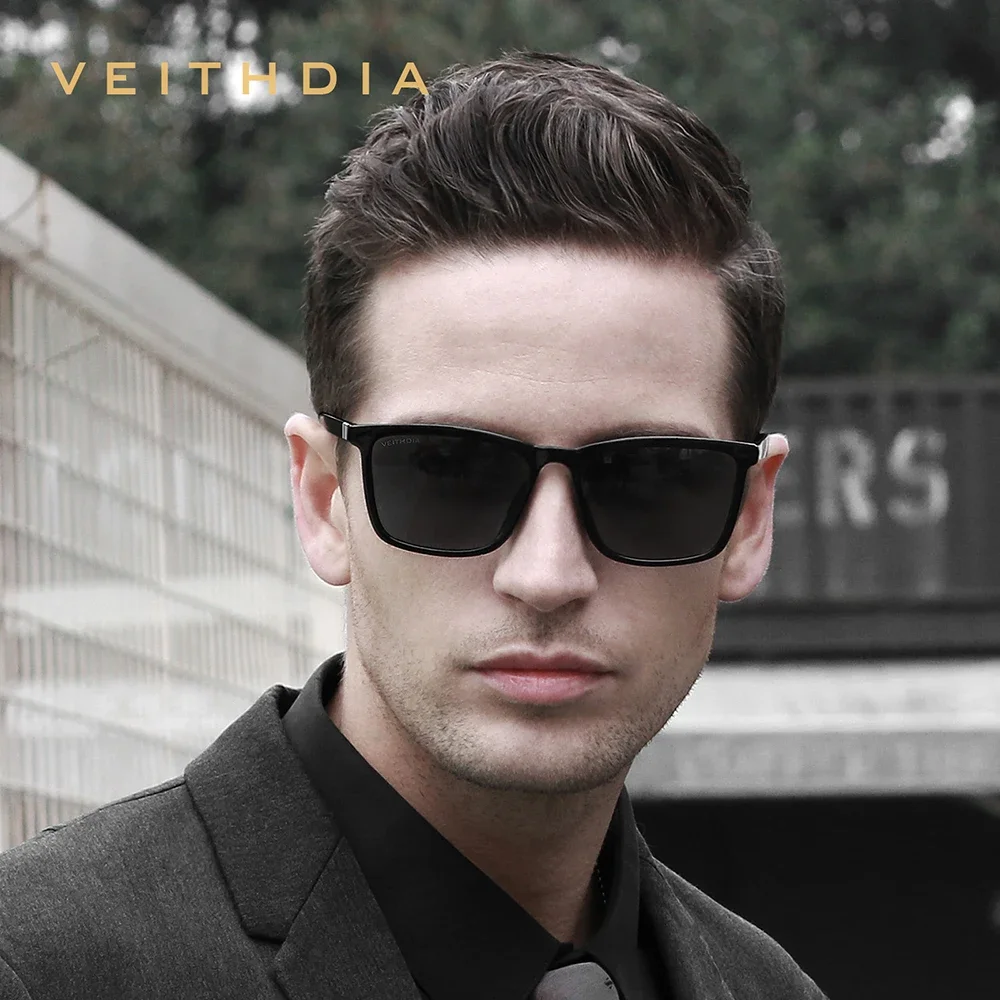 VEITHDIA ブランドスクエアファッションサングラス T - Sunglasses Polarized Men のレビューと価格