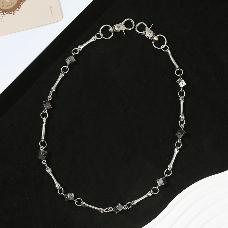 パンクロック・ヒップホップ・ユニセックス・ドッグボーン・ダイ - Men'S Accessories Chain のレビューと価格