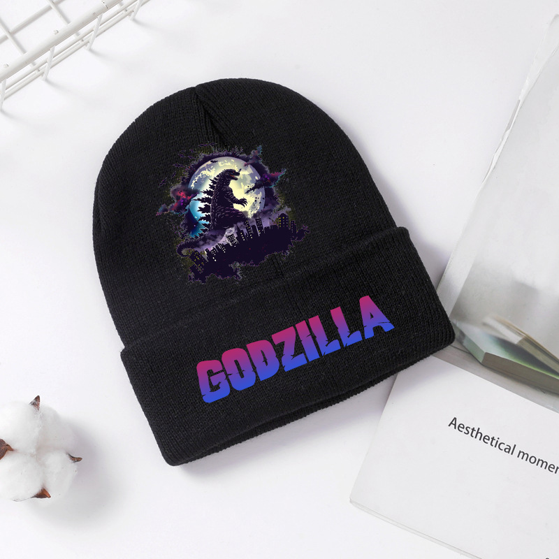 ゴジラニット帽子冬春クール男性男の子子供キャップアニメプリン - Men Accessories Unique のレビューと価格