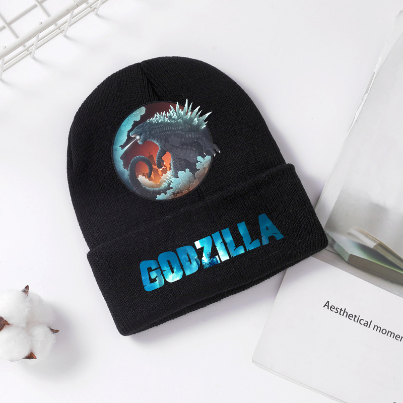 ゴジラニット帽子冬春クール男性男の子子供キャップアニメプリン - Men Accessories Unique のレビューと価格