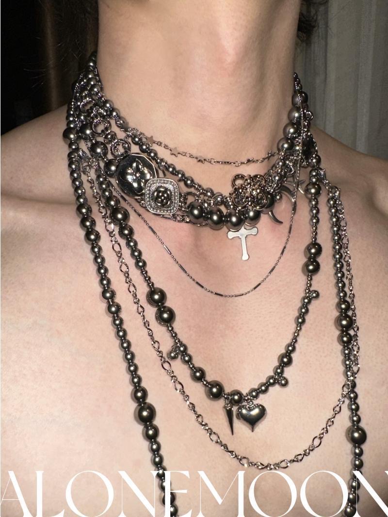 男性と女性のためのチタンとスチールのボディチェーン,オリジナ - Men Accessories All のレビューと価格